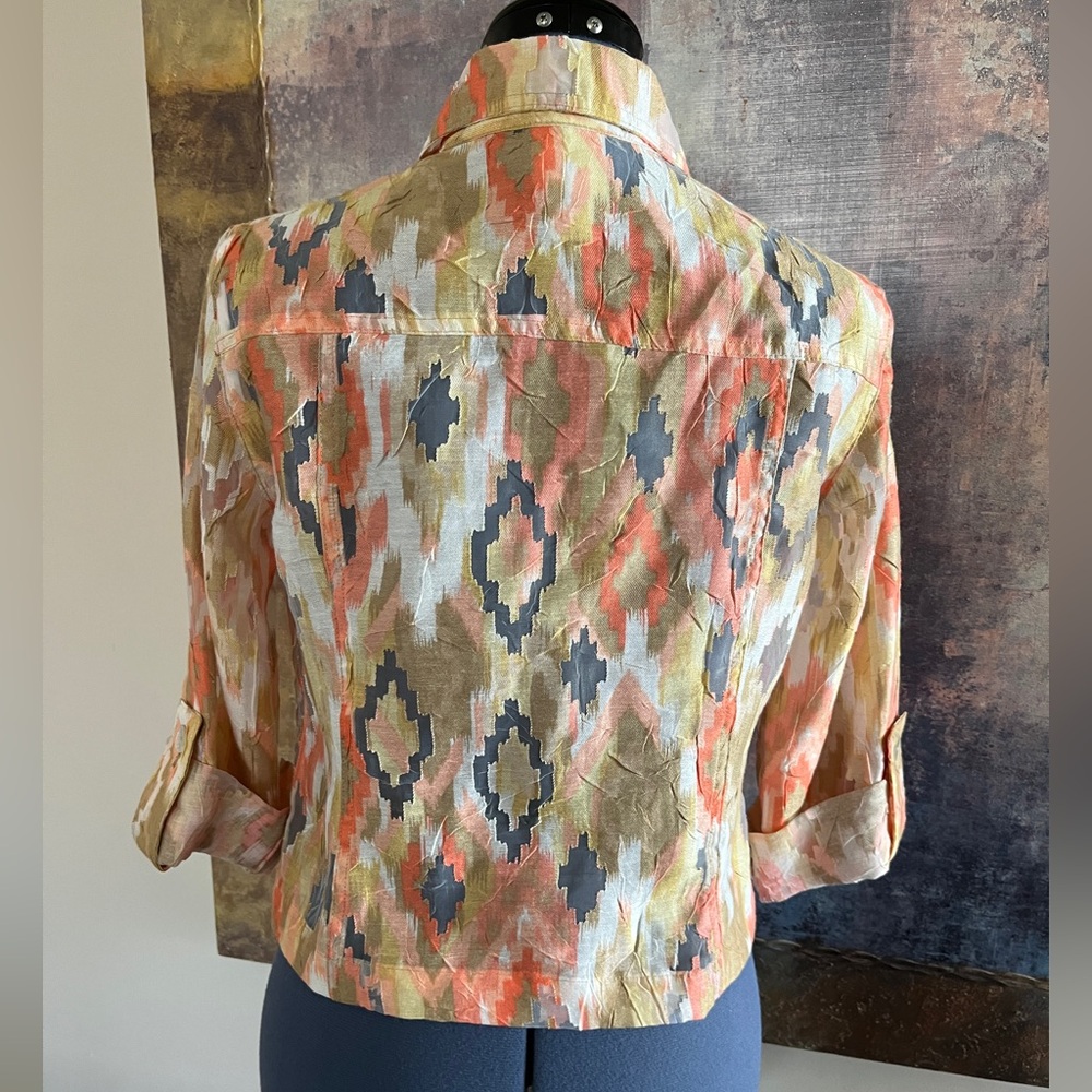 Ruby Rd Linen Top - Picture 2 of 2